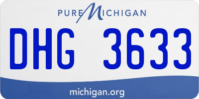 MI license plate DHG3633