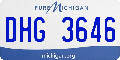 MI license plate DHG3646