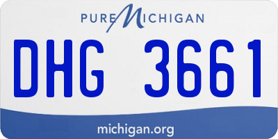 MI license plate DHG3661