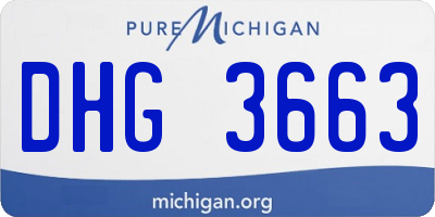 MI license plate DHG3663