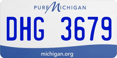 MI license plate DHG3679