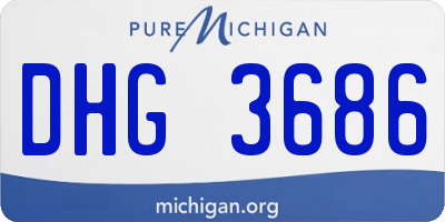 MI license plate DHG3686