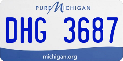 MI license plate DHG3687