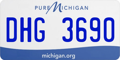 MI license plate DHG3690
