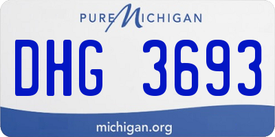 MI license plate DHG3693