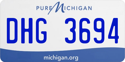 MI license plate DHG3694