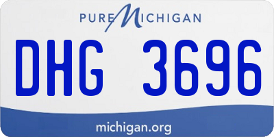 MI license plate DHG3696