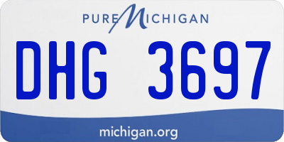 MI license plate DHG3697