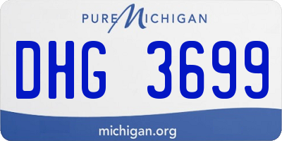 MI license plate DHG3699