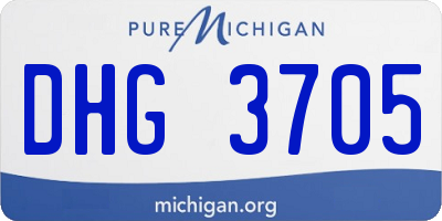 MI license plate DHG3705