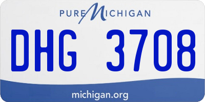MI license plate DHG3708