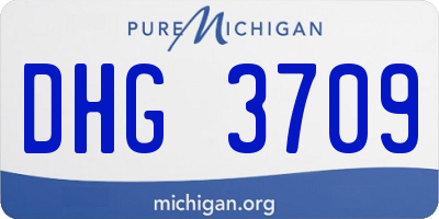 MI license plate DHG3709