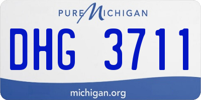 MI license plate DHG3711