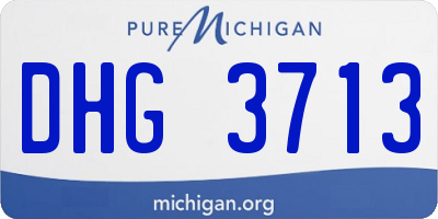 MI license plate DHG3713