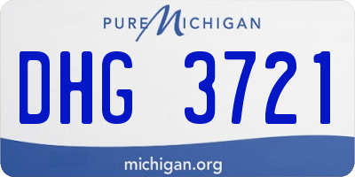MI license plate DHG3721