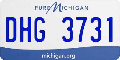 MI license plate DHG3731