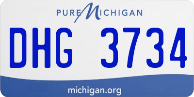 MI license plate DHG3734