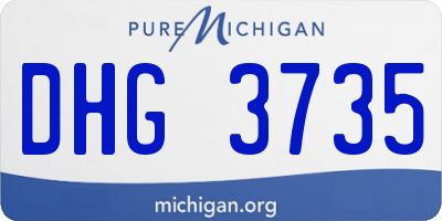 MI license plate DHG3735