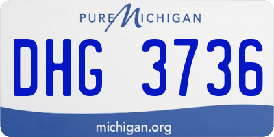MI license plate DHG3736