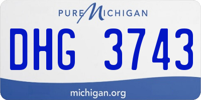 MI license plate DHG3743