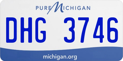 MI license plate DHG3746