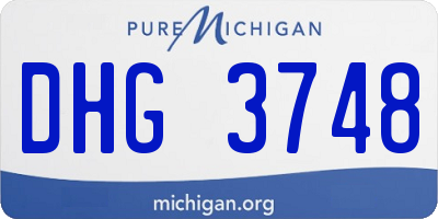 MI license plate DHG3748