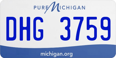 MI license plate DHG3759