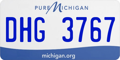 MI license plate DHG3767