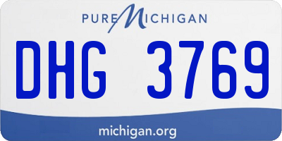 MI license plate DHG3769
