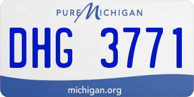 MI license plate DHG3771