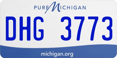MI license plate DHG3773