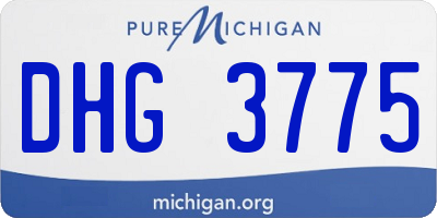 MI license plate DHG3775