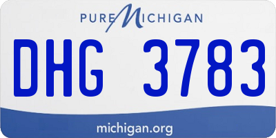 MI license plate DHG3783