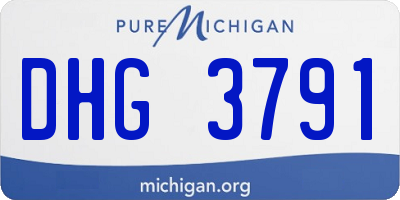 MI license plate DHG3791