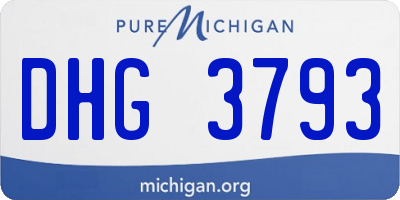 MI license plate DHG3793