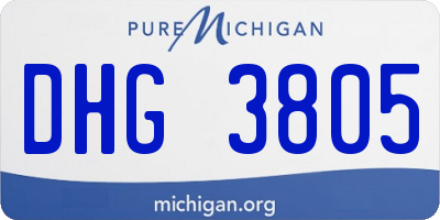 MI license plate DHG3805