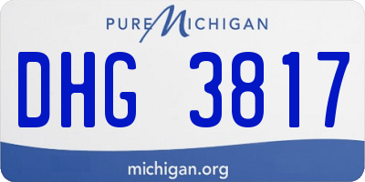 MI license plate DHG3817