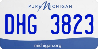 MI license plate DHG3823