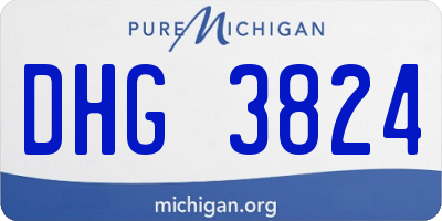 MI license plate DHG3824