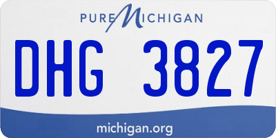 MI license plate DHG3827