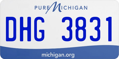 MI license plate DHG3831