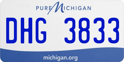 MI license plate DHG3833