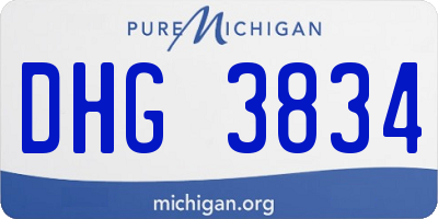 MI license plate DHG3834