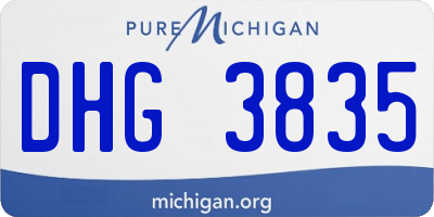 MI license plate DHG3835