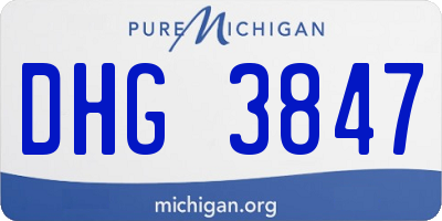 MI license plate DHG3847