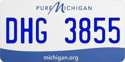 MI license plate DHG3855