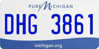 MI license plate DHG3861