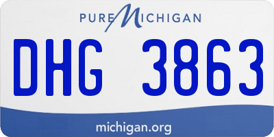 MI license plate DHG3863