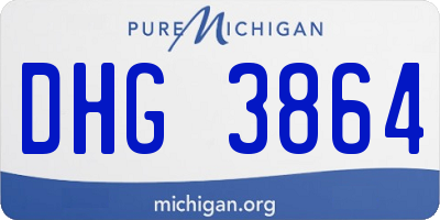 MI license plate DHG3864
