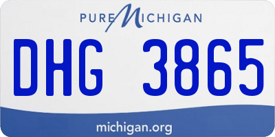 MI license plate DHG3865